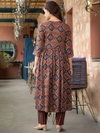 Maroon Colour Rayon Printed Kurti With Pant Dupatta Wholesale  Market In Surat With Price Aaradhna 2038